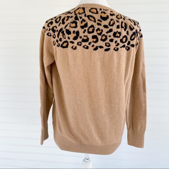 Merona Cheetah print Pullover sweater - Picture 3 of 9